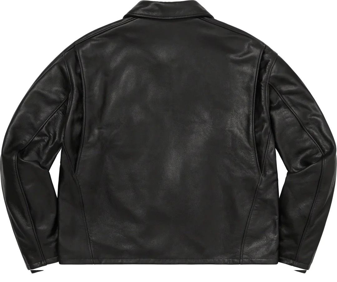 23SS Week5 Supreme Schott Leather Racer Jacket (Supreme/レザー
