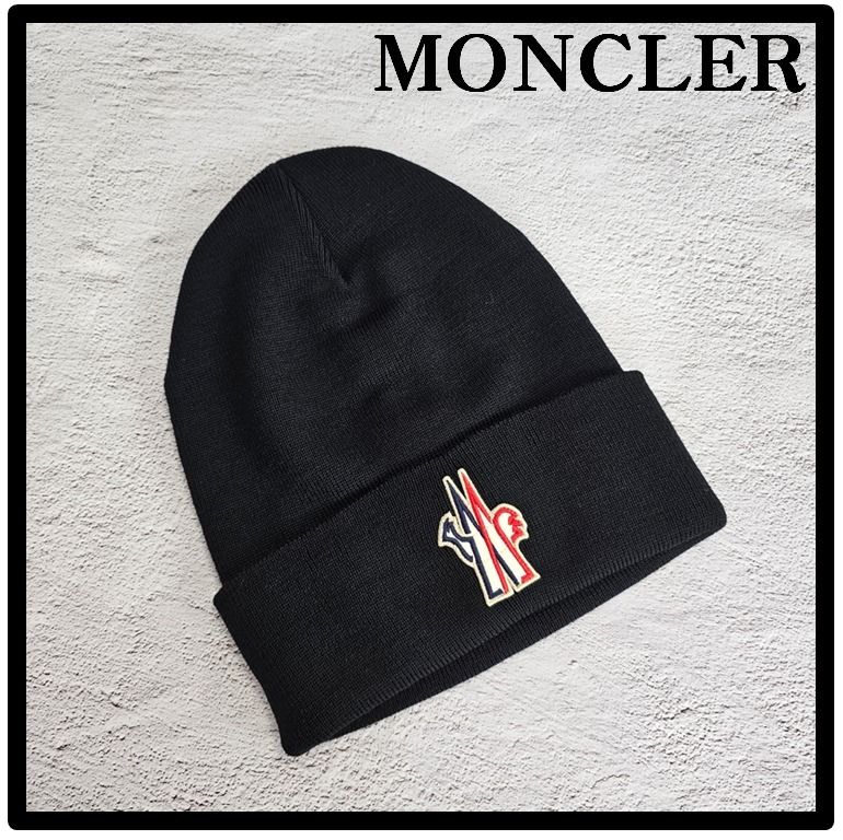 送料・関税込☆MONCLER☆モンクレール ワッペン ニットキャップ