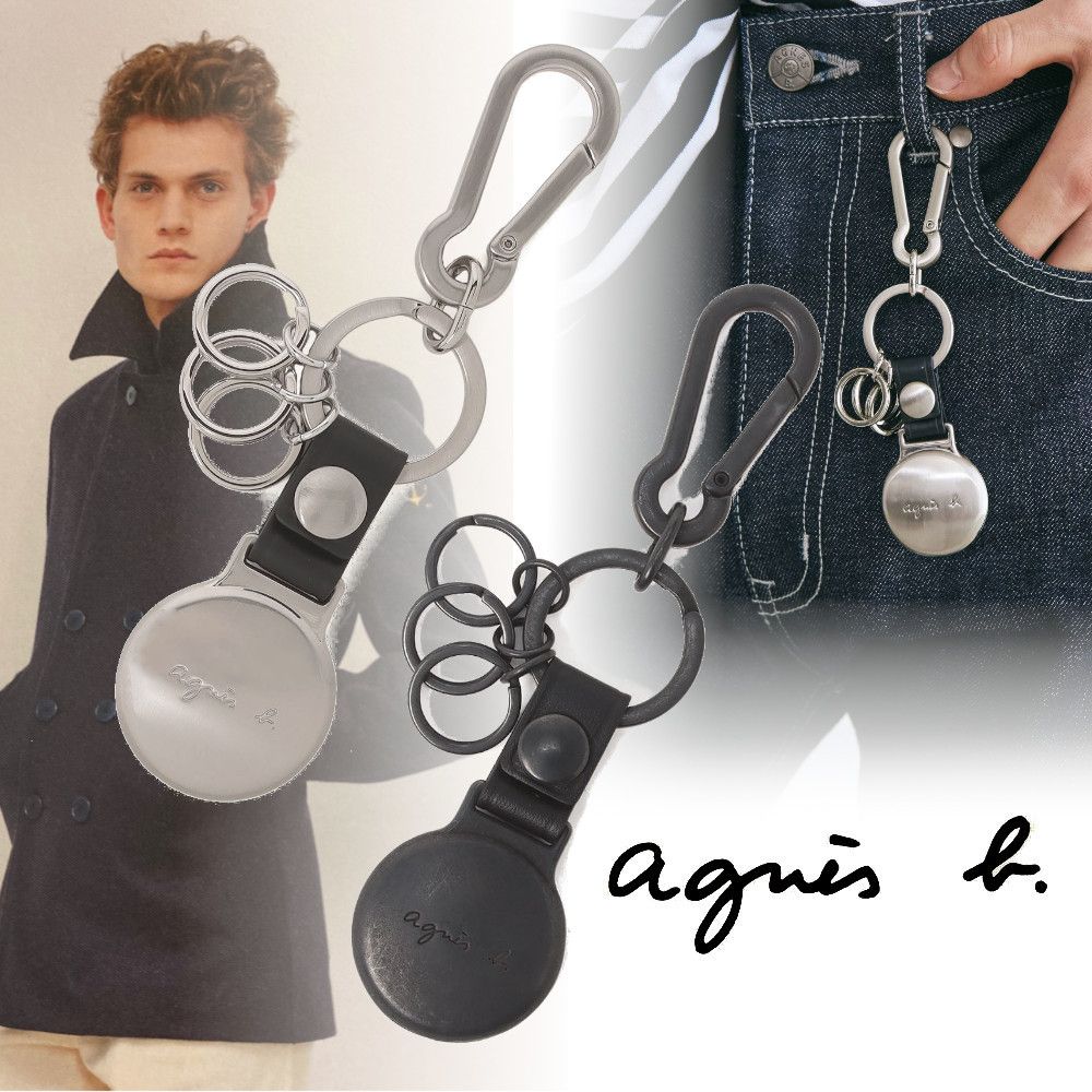 アニエスベー】Cool！ 紛失防止 Air tagキーホルダー (Agnes b/キー