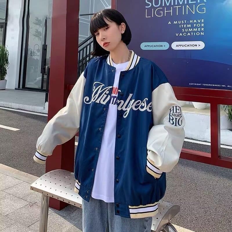 ユニセックス スタジャン ジャケット ストリート 長袖 韓国服