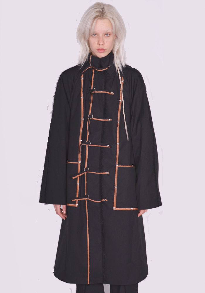 正規店出品)KIKO KOSTADINOVAKETON COAT JET BLACK (KIKO KOSTADINOV