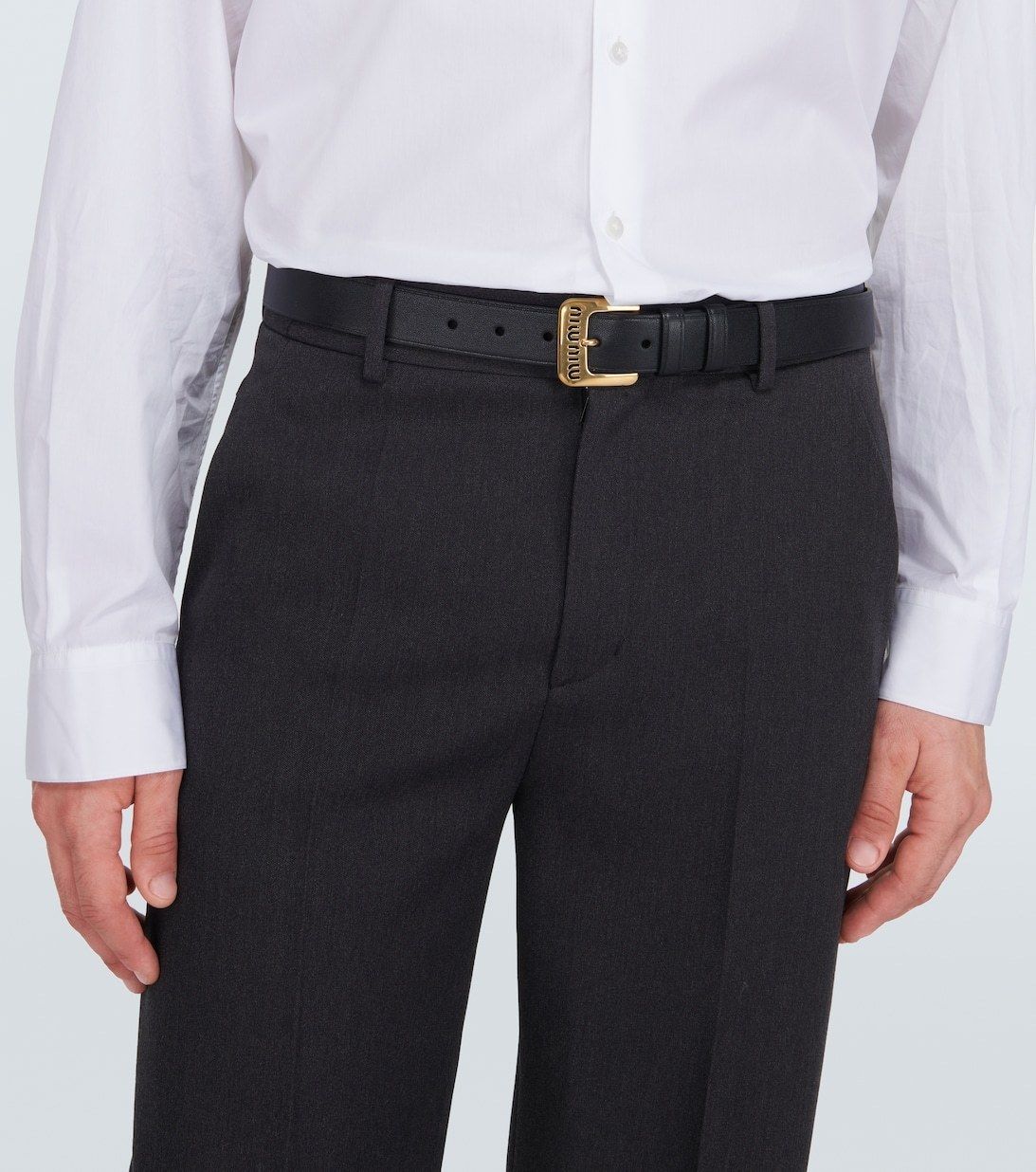 国内発】MIU MIU ミュウミュウ ナッパレザー ベルト (MiuMiu/ベルト