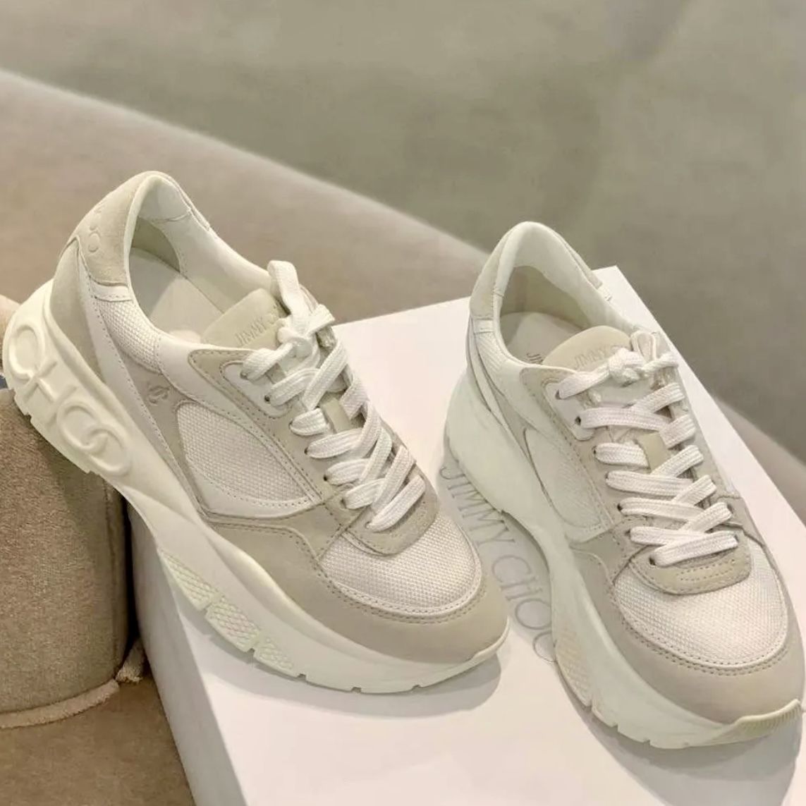 直営店購入 ジミーチュウ Landon スニーカー jimmy choo (Jimmy Choo