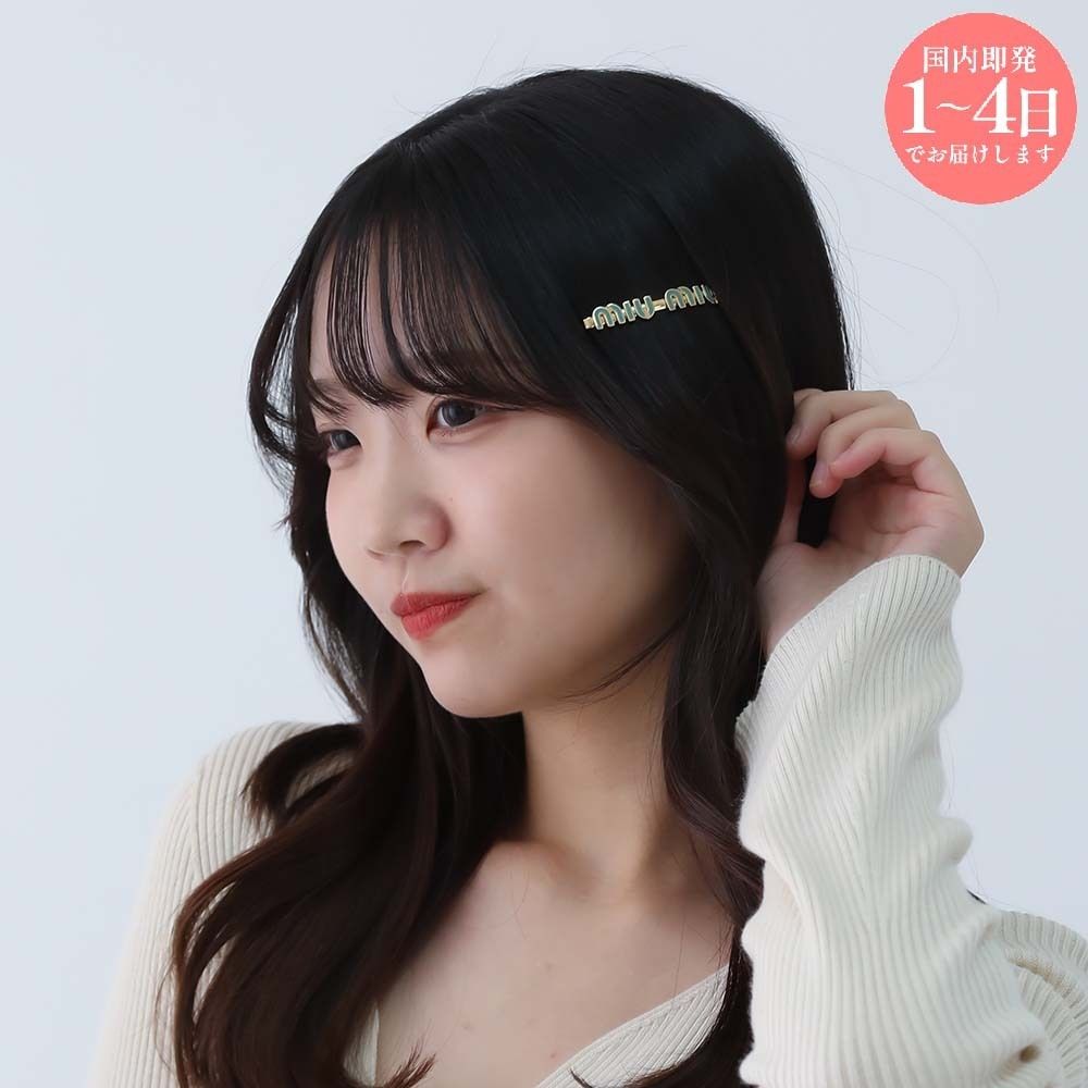 miumiu パテントレザーバレッタ コーンフラワー miumiu パテントレザー