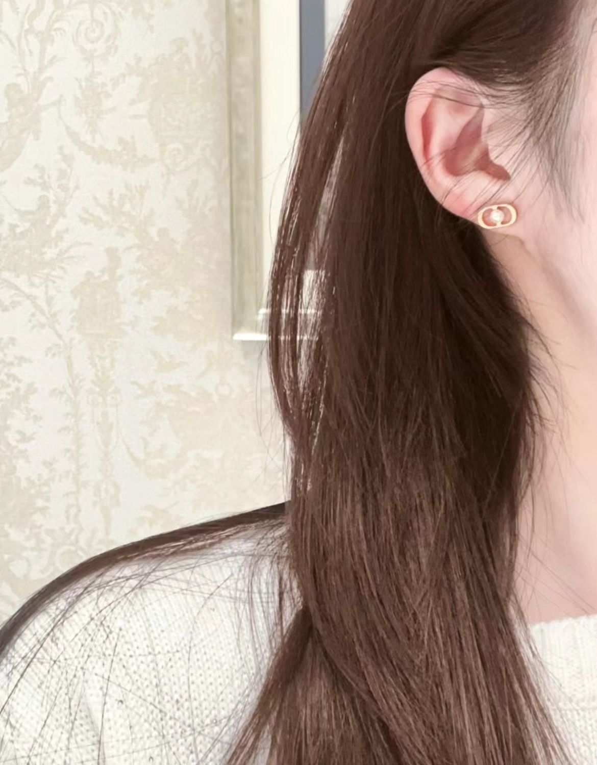 耳元が華やかに♪】Dior☆Petit CD Jolie ミニスタッドピアス (Dior