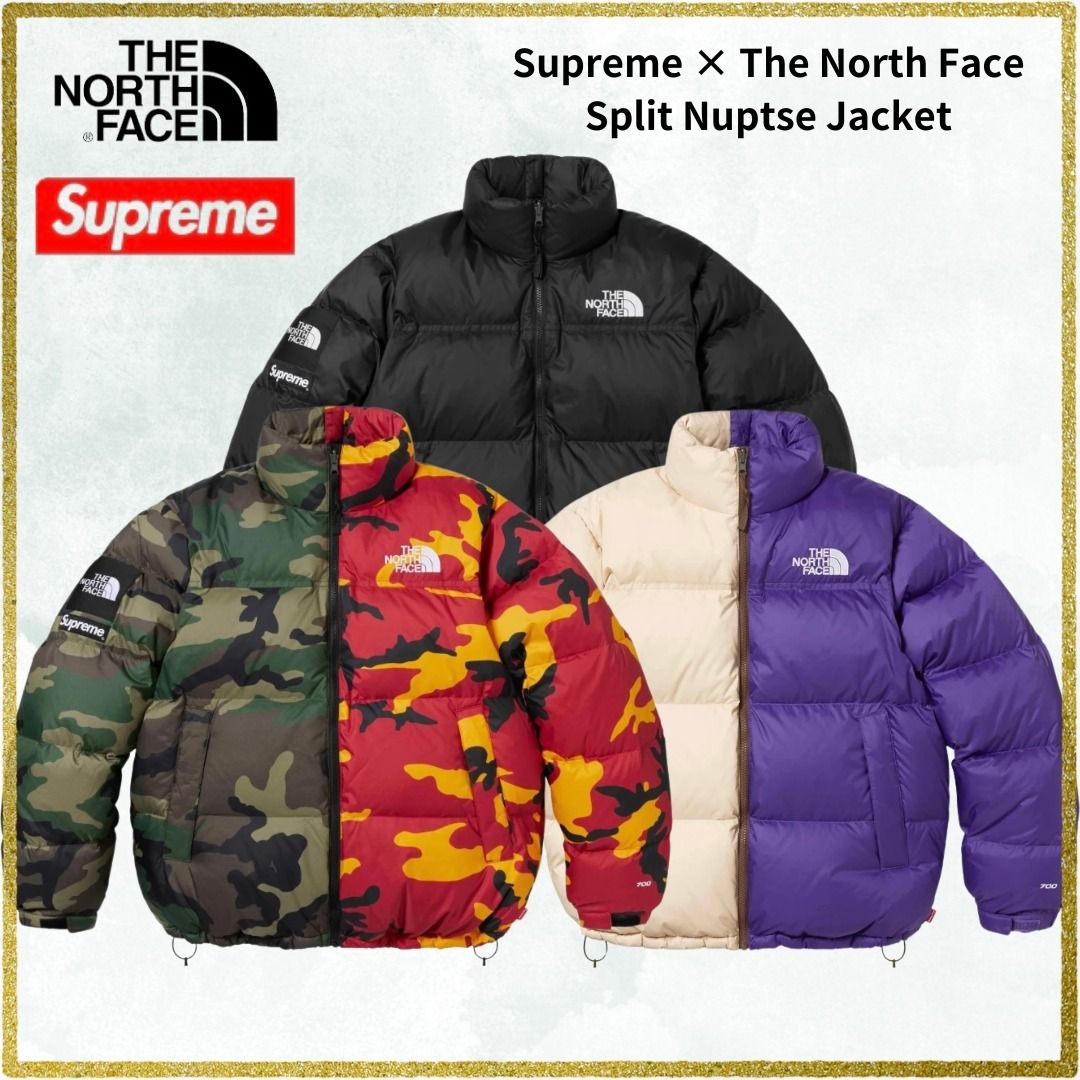 人気】Supreme x The North Face Split Nuptse Jacket (Supreme/ダウン