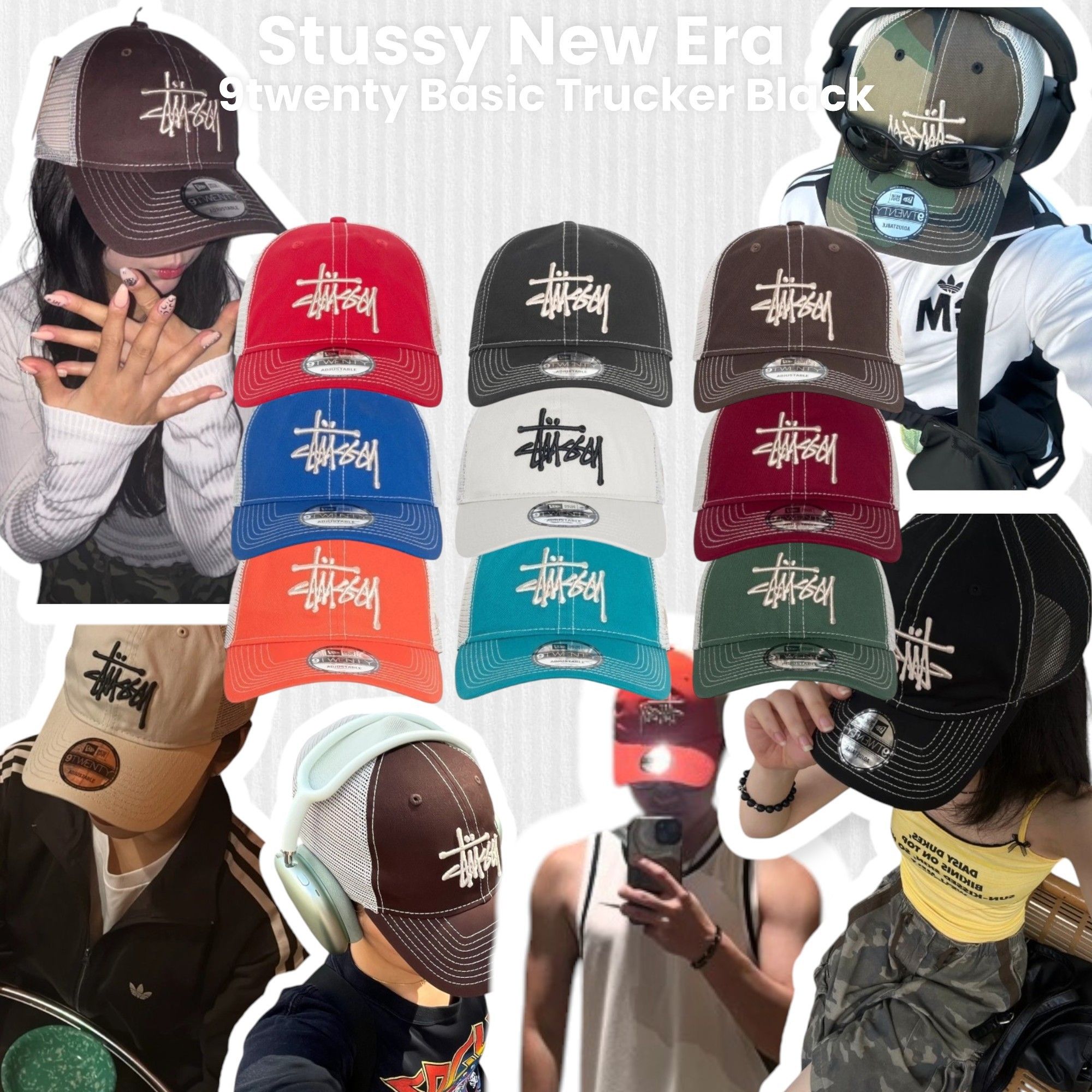 STUSSY【送料込】24SS☆NEW ERA 9TWENTY BASIC TRUCKER (STUSSY