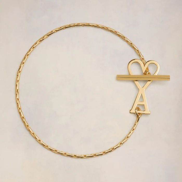 国内直営**AMI PARIS** AMI DE COEUR チェーンブレスレット (AMI PARIS