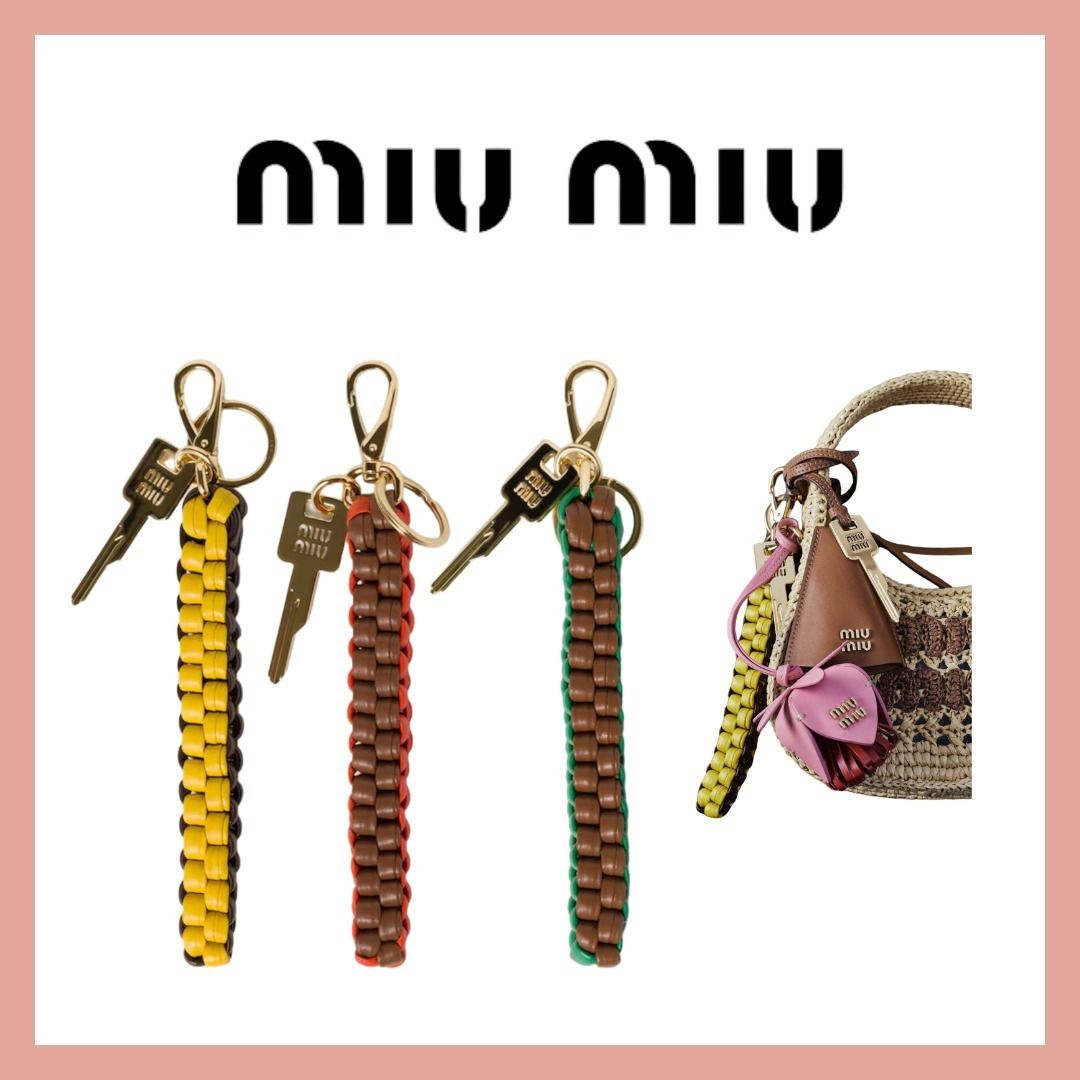 MIUMIU ミュウミュウ レザー トリック (MiuMiu/キーホルダー