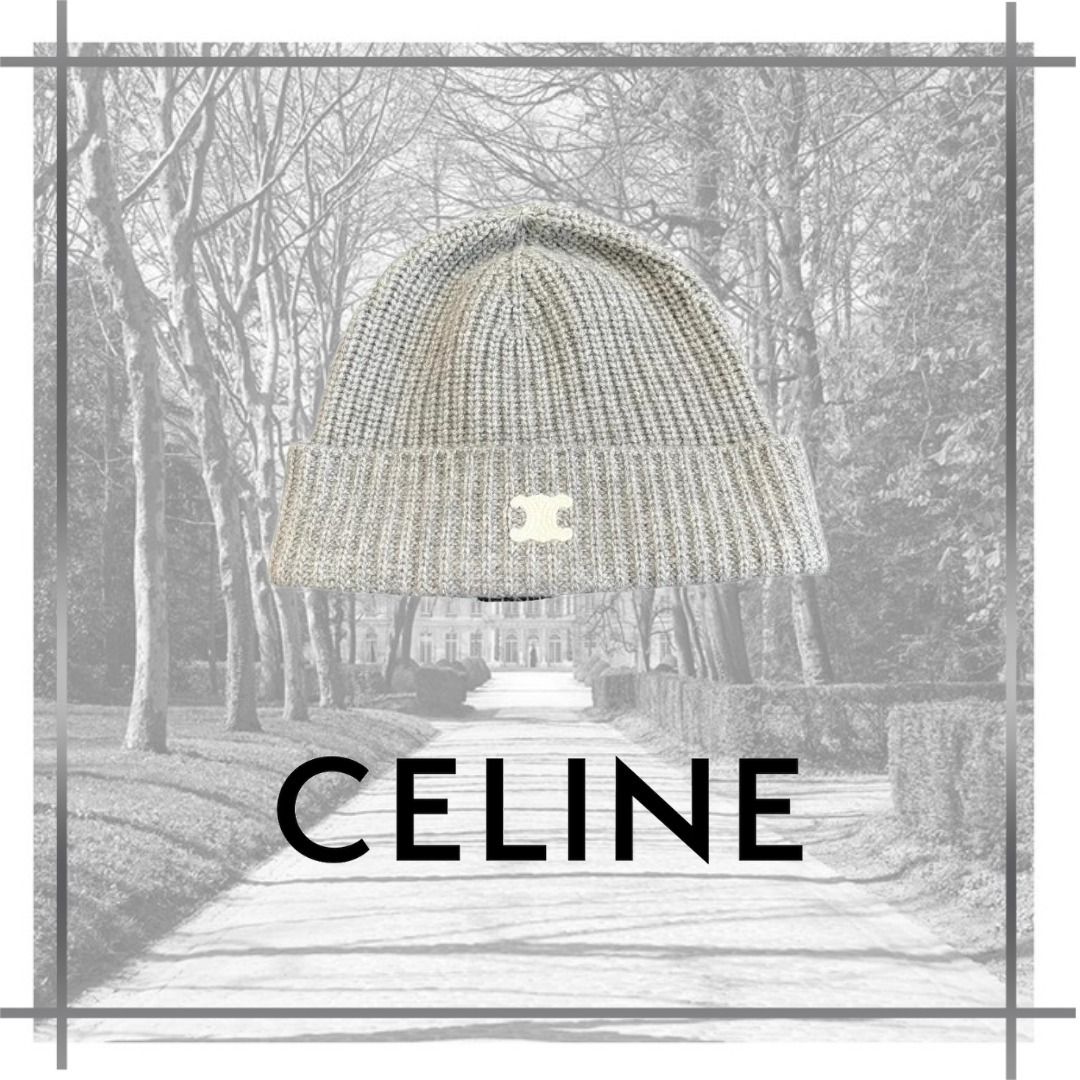 CELINE】セリーヌ ニット帽 ビーニー 2AD95317V.09GM (CELINE/ニット