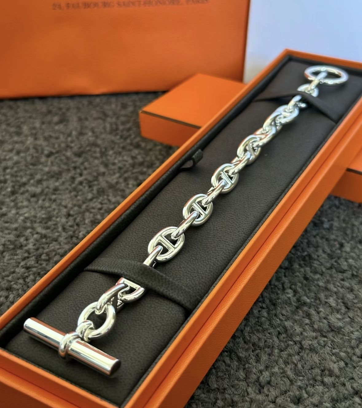 希少商品】HERMES シェーヌダンクル ブレスレット GM 15コマ (HERMES