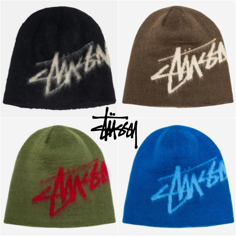STUSSY】Stussy Brushed Out Stock Skullcap Beanie (STUSSY/ニット