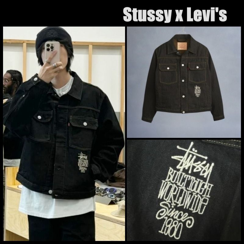Stussy x Levi's Crispy Rinse Trucker Jacket スチューシー (STUSSY
