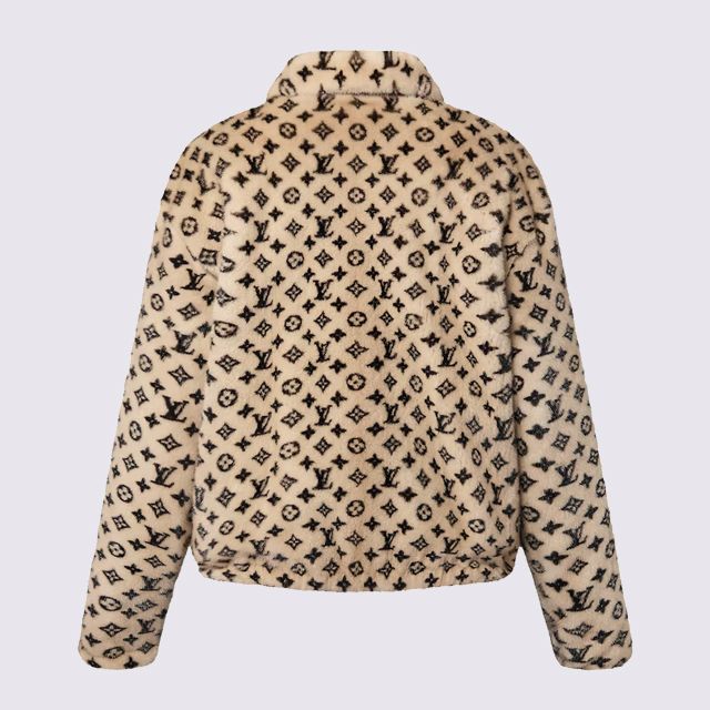 LOUIS VUITTON】ルイヴィトン ジップアップ ミンク ジャケット (Louis