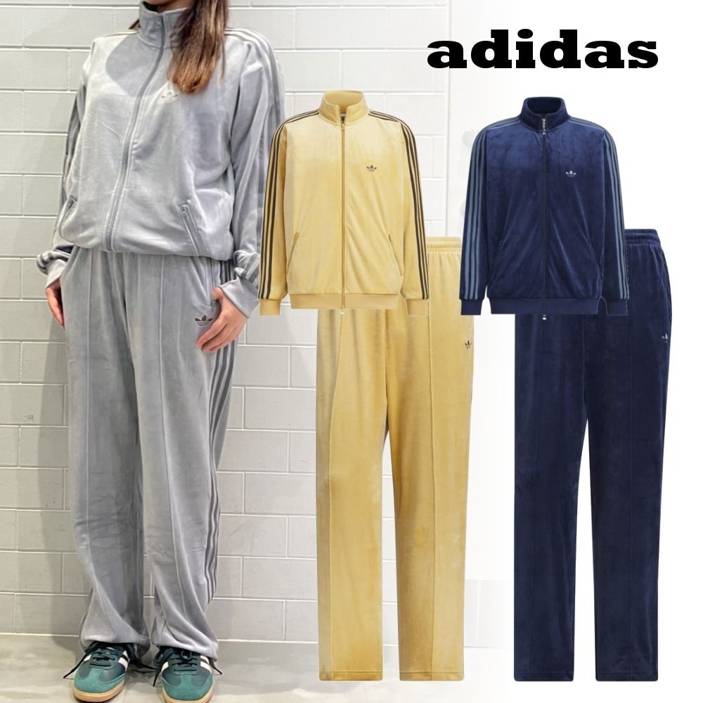 adidas☆ベロア トラック ジャケット＆パンツ (adidas/セットアップ