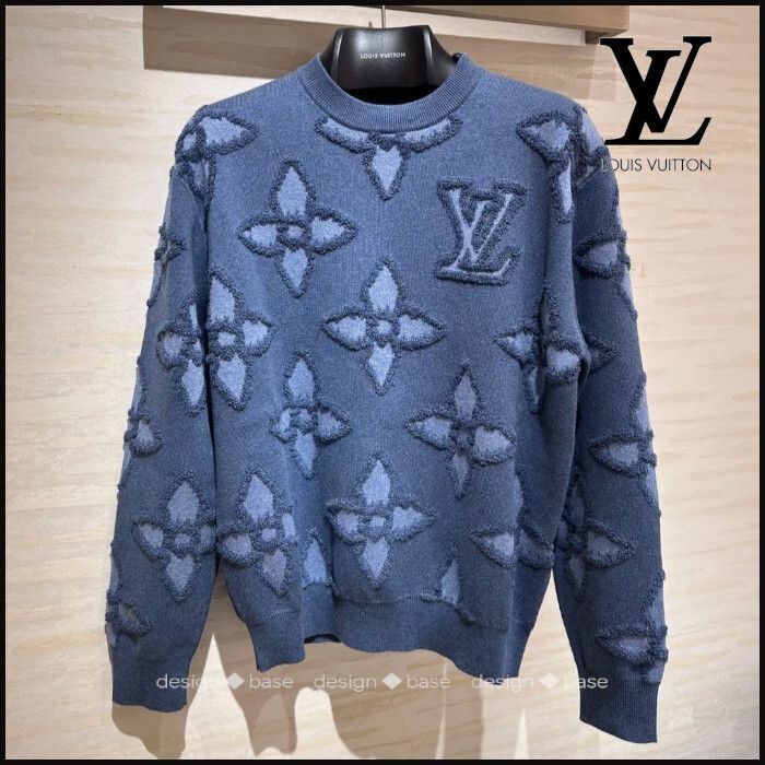 ◇グラフィカル【 LV 】テクスチャーコットンクルーネック (Louis
