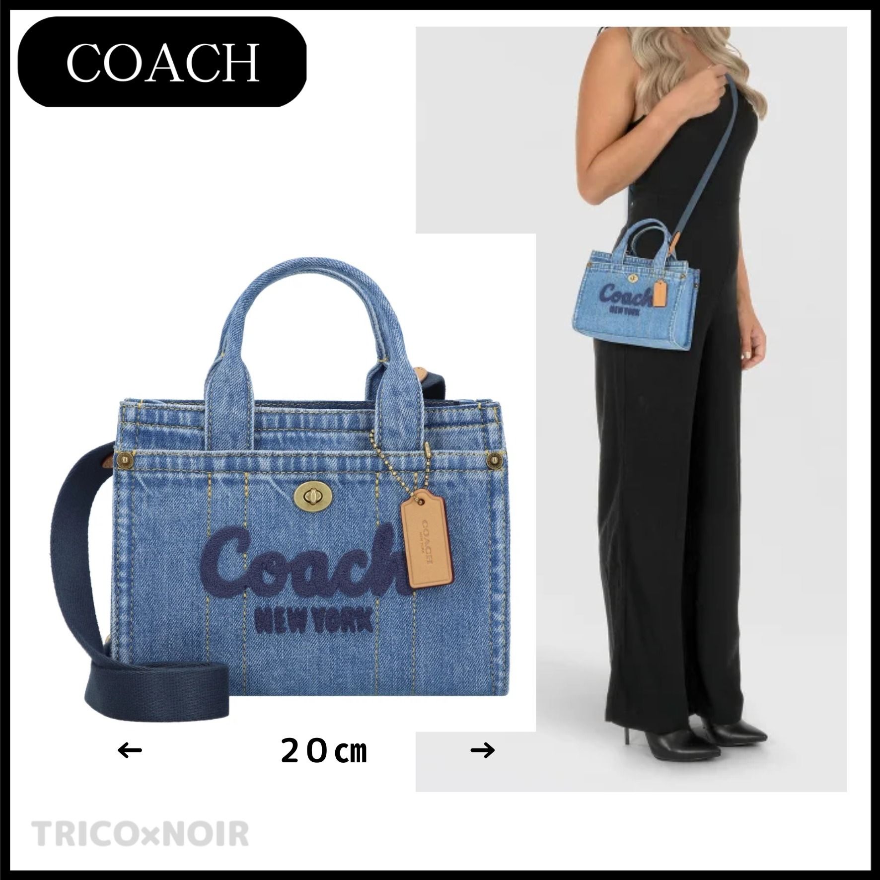 COACH】コーチ☆CARGO キャンバス ミニトート20☆デニム (Coach/トート