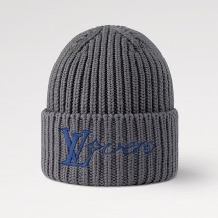 刺繍ロゴがお洒落♪】ルイヴィトン ニット帽 ビーニー (Louis Vuitton