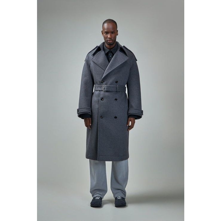 17.8万 BOTTEGA MARTINESE グレンチェックベルテッドコート 17.8万