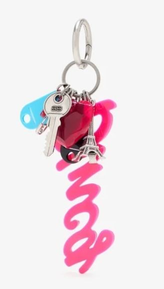 BALENCIAGA☆VOGUE掲載 Hourglass キーリング チャーム (BALENCIAGA