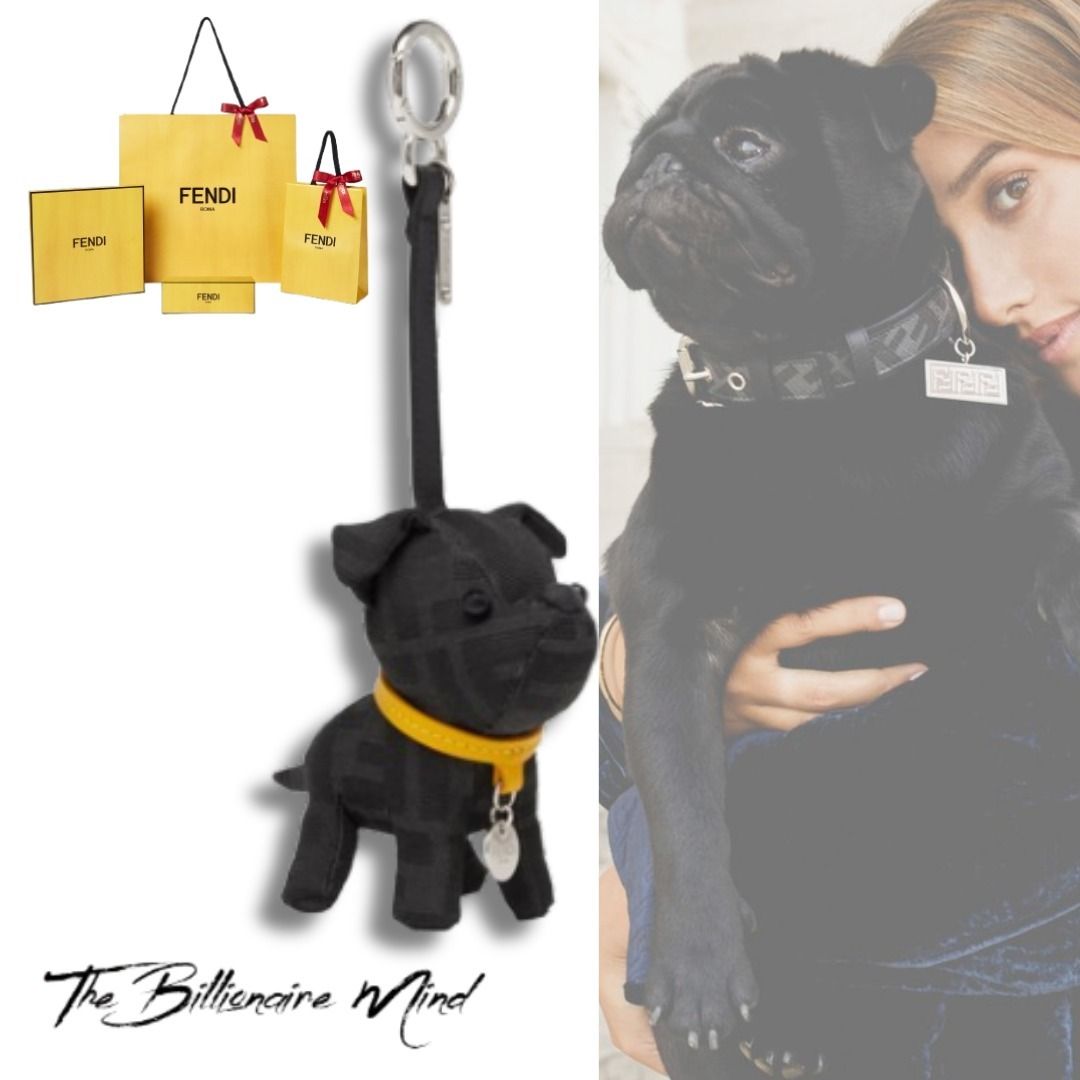 FENDI フェンディ ITO FF バッグ チャーム キーリング 犬 黒 (FENDI