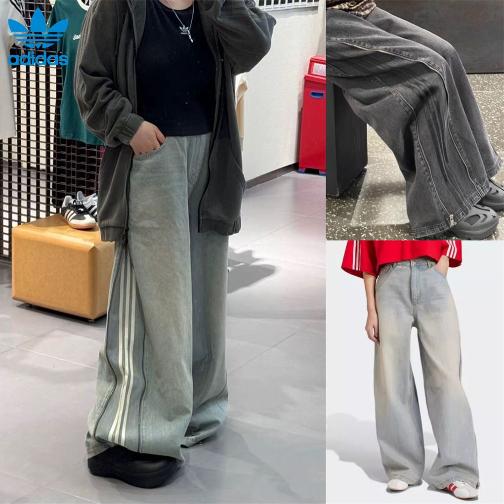 adidas Adilenium シーズン 3 ジップ ウォッシュド デニムパンツ