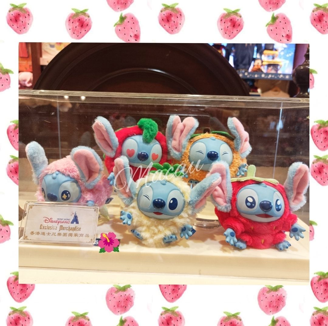 香港ディズニー☆中身ランダム スティッチフルーツキーチェーン