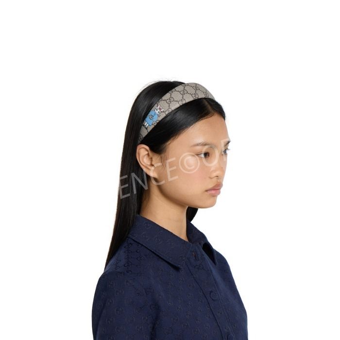 日本限定 GUCCI グッチ ヒグチユウコ コラボ GG 猫 ヘアバンド (GUCCI