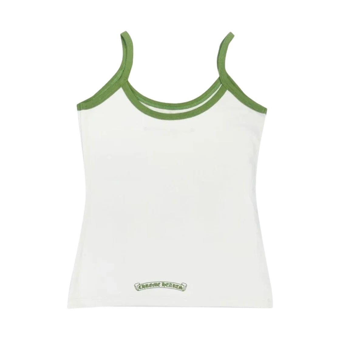 在庫少【CHROME HEARTS】ホースシュー タンクトップ White Green