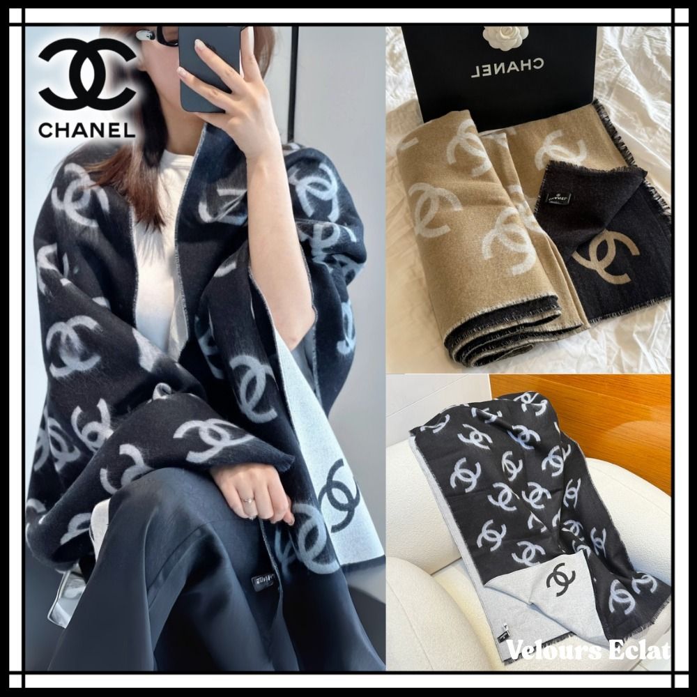 華やかコーデに【CHANEL】25B CCマークストール (CHANEL/マフラー