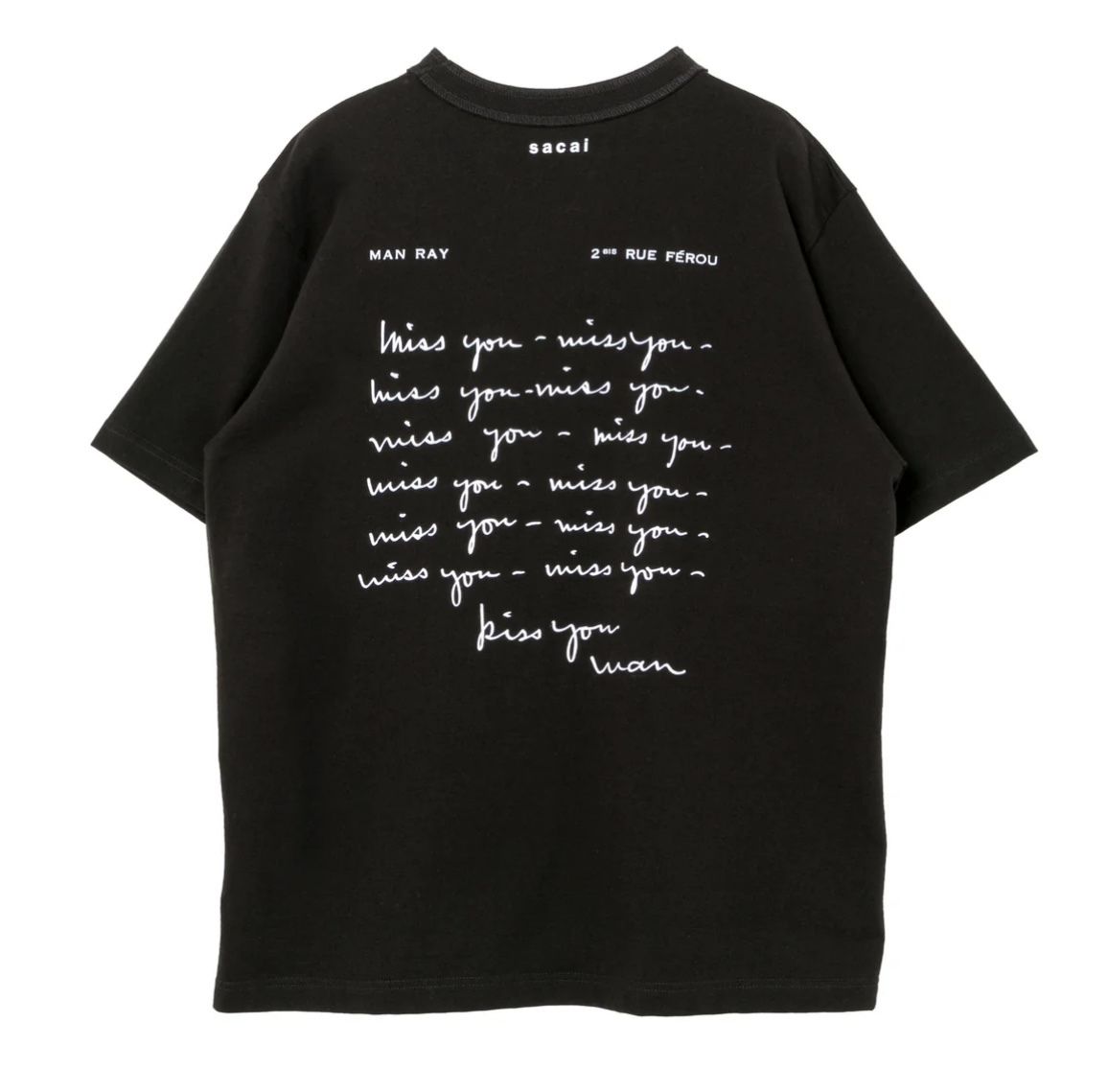 SACAI 25AW マンレイ Tシャツ サカイ MAN RAY 涙 顔 (sacai/Tシャツ