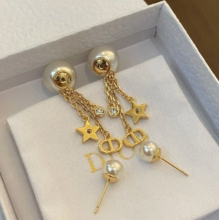 ゴールドチェーンが美しい♪】Dior Tribales ピアス (Dior/ピアス