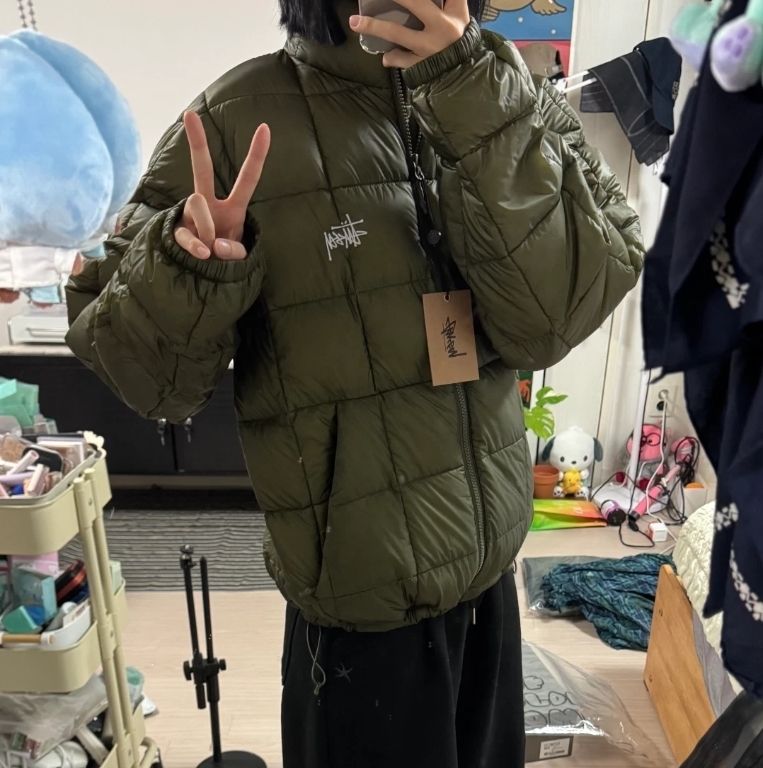 大人気 ☆STUSSY☆ MIDWEIGHT PUFFER OLIVE (STUSSY/ダウンジャケット