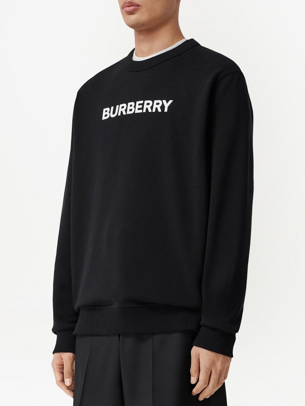 Burberry logo-print long-sleeve Sweatshirt | Black | FARFETCH