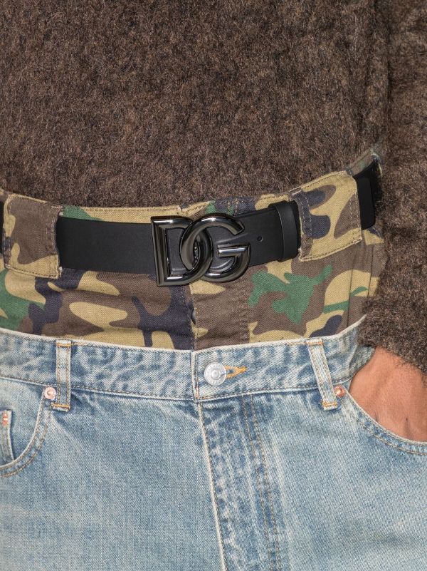 Dolce & Gabbana logo-buckle Belt | Black | FARFETCH