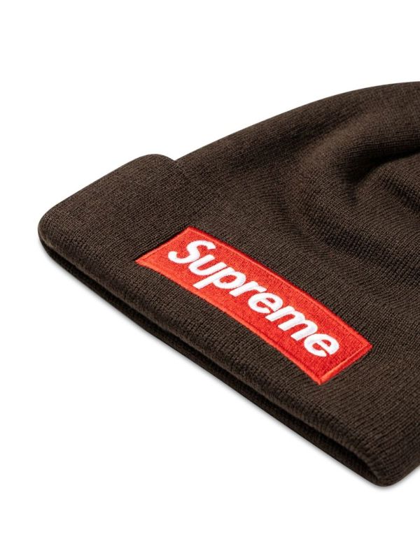 Supreme x New Era box-logo Beanie | Brown | FARFETCH