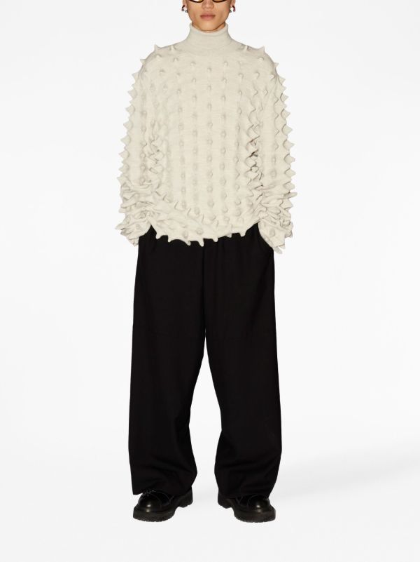 AMBUSH Spiked Turtleneck Jumper | Neutrals | FARFETCH