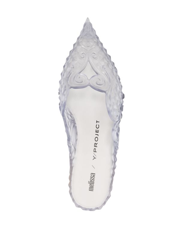 Y/Project x Melissa 40mm Court Mules | White | FARFETCH