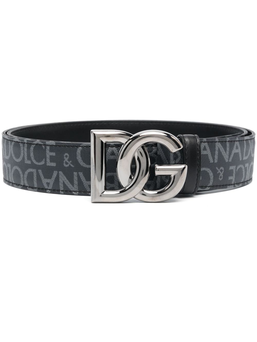Dolce & Gabbana logo-buckle Leather Belt | Black | FARFETCH