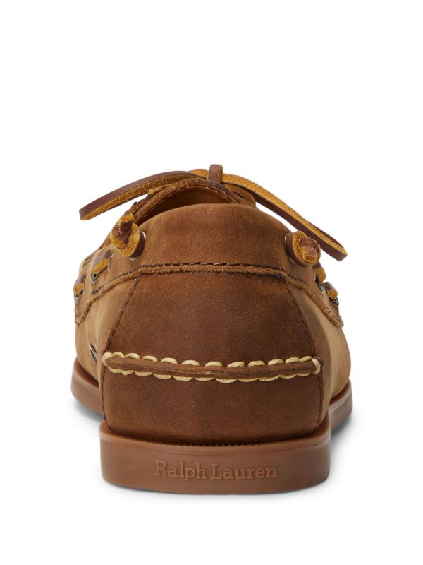Polo Ralph Lauren Merton レザー デッキシューズ | ブラウン