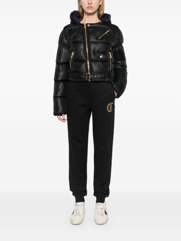 Just Cavalli Biker Puffer Jacket | Black | FARFETCH