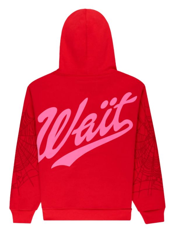 SP5DER Stadium Hoodie | Red | FARFETCH