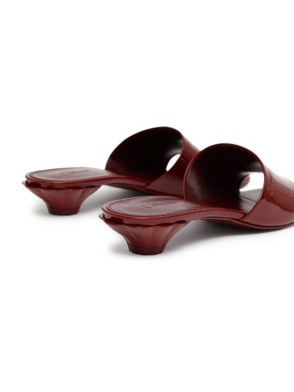 Chloé Flower ミュール | レッド | FARFETCH JP