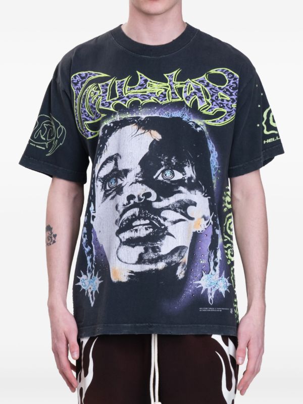 HELLSTAR Amen Tシャツ | ブラック | FARFETCH JP