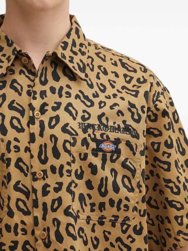 WACKO MARIA レオパード ショートスリーブシャツ | ブラウン | FARFETCH JP