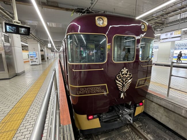 4 近鉄観光特急「あをによし」に乗って京都から奈良へ♪（2022年6月