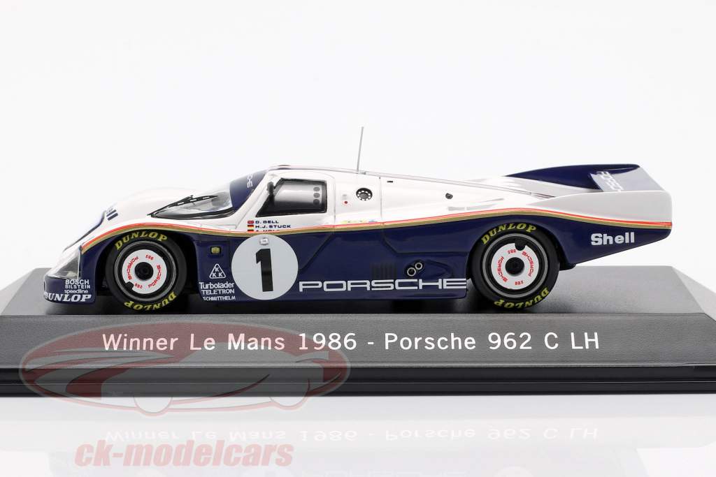 Spark 1:43 Porsche 962 C LH #1 Winner 24 LeMans 1986 Bell / Stuck