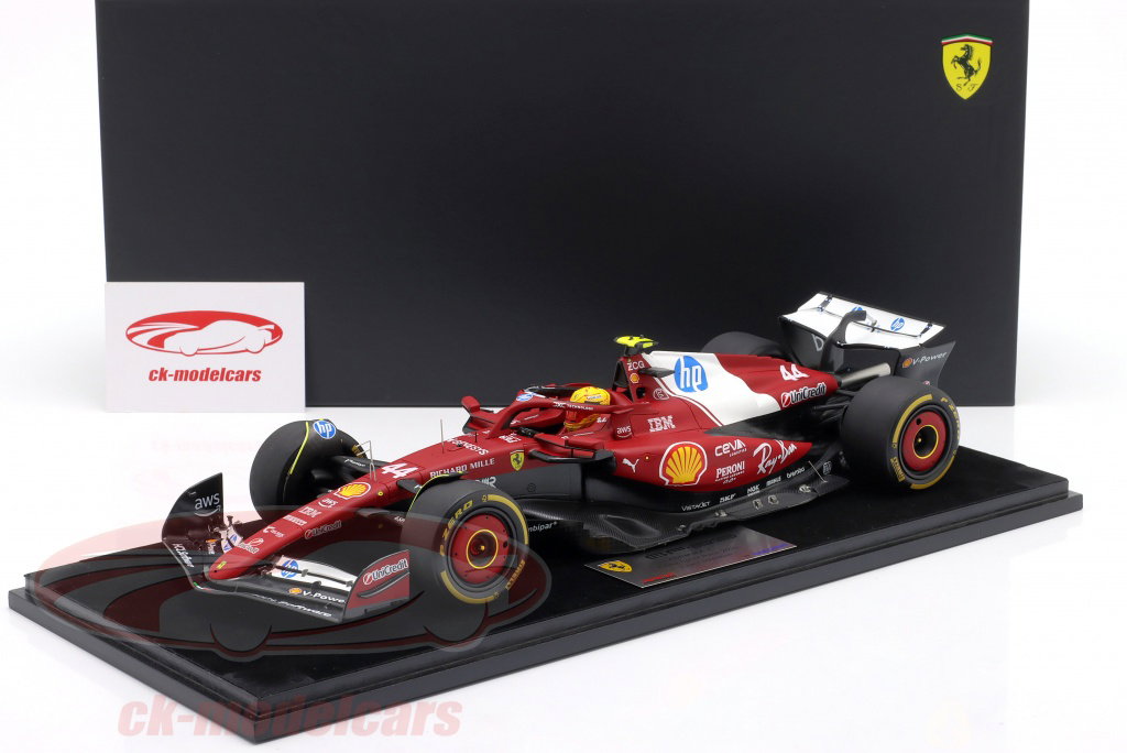 LookSmart 1:18 L. Hamilton Ferrari SF-25 #44 Winner Sprint China