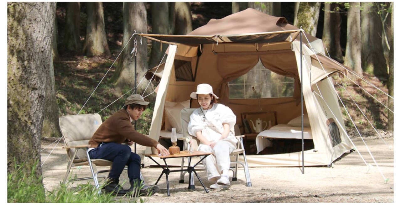 まるで家のような「ロッジテント」でリラックス！キャンプで本当に