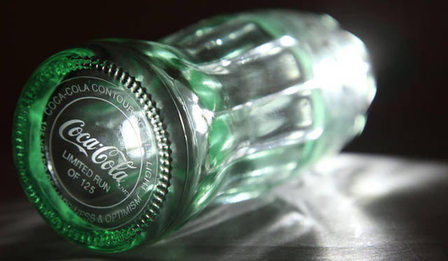 B20 1920's コカコーラ コンツァーボトル ライトグリーン 瓶 B20